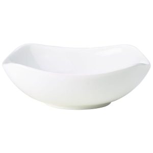 Genware Porcelain Rounded Square Bowl 15cm/6″ QTY:6