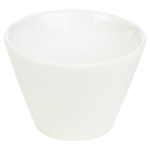 Genware Porcelain Conical Bowl 9.5cm/3.75″ QTY:6