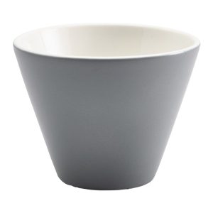Genware Porcelain Graphite Conical Bowl 10.5cm/4″