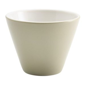 Genware Porcelain Pebble Conical Bowl 10.5cm/4″