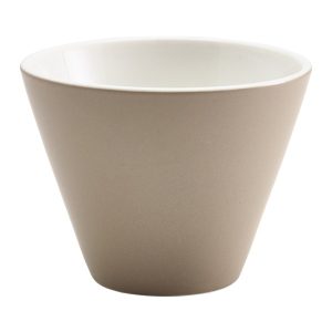 Genware Porcelain Stone Conical Bowl 10.5cm/4″