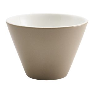 Genware Porcelain Stone Conical Bowl 12cm/4.75″
