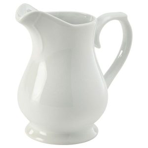 Genware Porcelain Traditional Serving Jug 14cl/5oz QTY:6