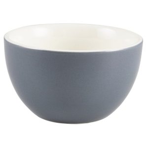 Genware Porcelain Grey Sugar Bowl 17.5cl/6oz QTY:6