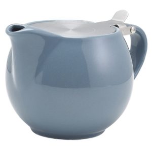 GenWare Porcelain Grey Teapot with St/St Lid & Infuser 50cl/17.6oz QTY:6