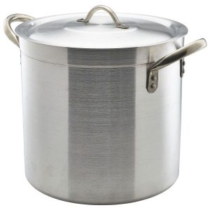 Aluminium Deep Stockpot With Lid 17Litre