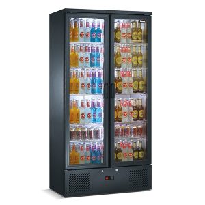 Blizzard Upright Double Door Bar Bottle Cooler (492 BTL)