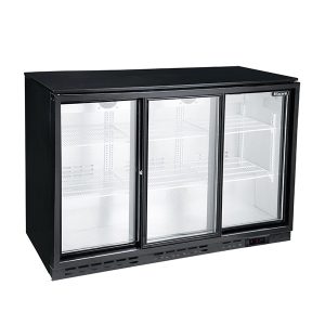Blizzard Triple Sliding Door Bar Bottle Cooler (338 Bottles