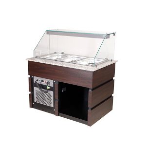 Blizzard Flat Glass Display Counter 3x GN1/1