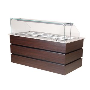 Blizzard Flat Glass Display Counter 5x GN1/1