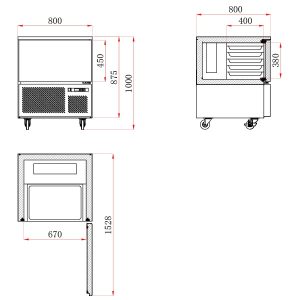 Blizzard Blast Chiller/Freezer Stainless Steel 20kg/15kg