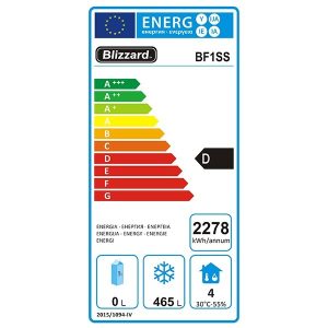 Blizzard Single Door Ventilated GN2/1 Freezer 650L