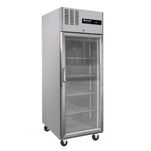 Blizzard Single Glass Door Ventilated GN Refrigerator 550L
