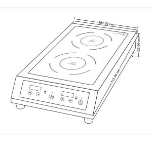 Blizzard Double Induction Hob 6000W