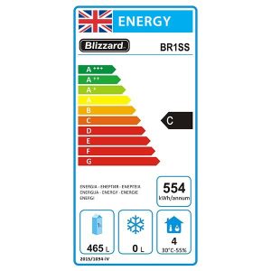 Blizzard Single Door Ventilated GN2/1 Fridge 650L