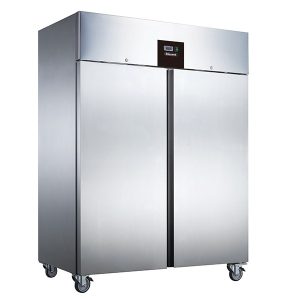 Blizzard Double Door Ventilated GN2/1 SS Refrigerator 1300L