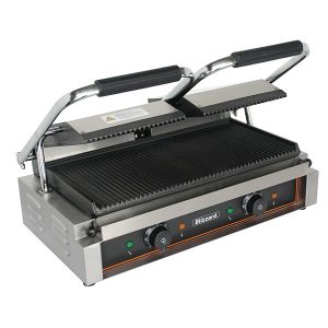 Blizzard 3600W Double Contact Grill Top & Bottom Ribbed
