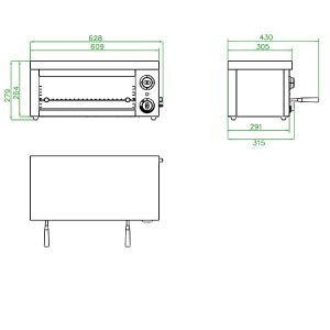 2000W Salamander Grill