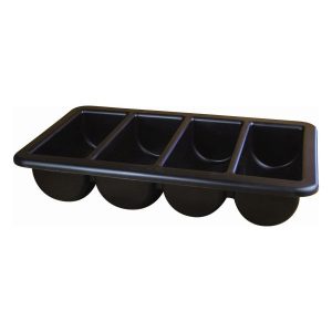 Cutlery Tray/Box 1/1 Black 13″ X 21″
