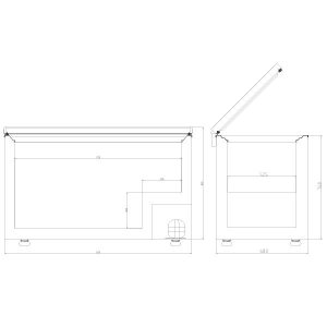 Blizzard Stainless Steel Lid Chest Freezer 450L