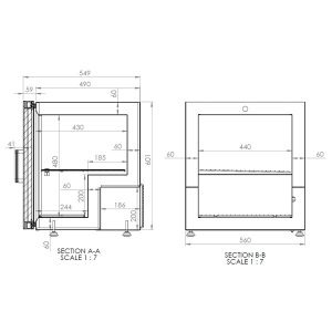 Counter Top Freezer 73L