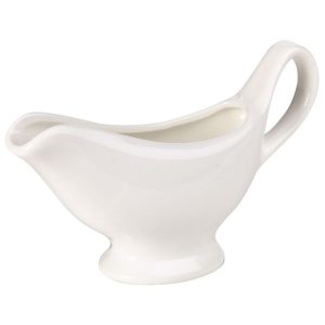 Genware Fine China Sauce Boat 10cl/3oz