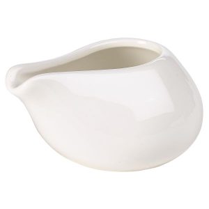 Genware Fine China Modern Cream Jug 8cl/2.5oz