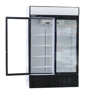 Blizzard Double Glass Door Merchandiser 630L