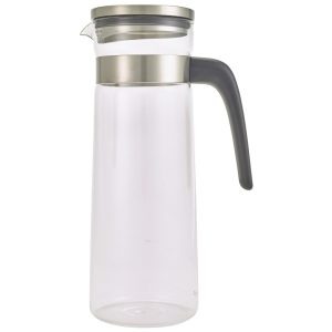 Glass Water Jug With Stainless Steel Lid 1.5L/52.5oz