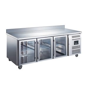 Blizzard 3 Glass Door GN1/1 Counter with upstand 417L