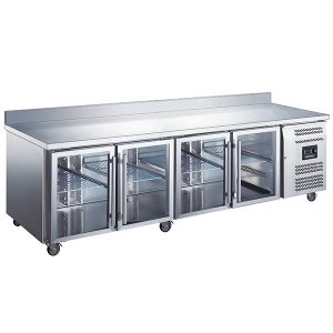 Blizzard 4 Glass Door GN1/1 Counter with upstand 553L