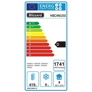 Blizzard 4 Door GN1/1 Counter Without Upstand 553L