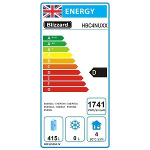 Blizzard 4 Door GN1/1 Counter Without Upstand 553L