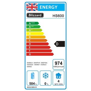 Blizzard Single Door Stainless Steel Refrigerator 600L