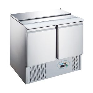 2 Door Compact Prep Fridge with cutting board 240L