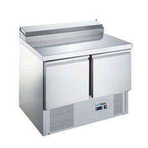 2 DR Compact GN Prep Counter W/ Raised Collar 240L