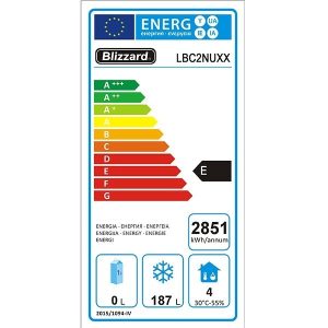 Blizzard 2 Door GN1/1 Freezer Counter Without Upstand 282L
