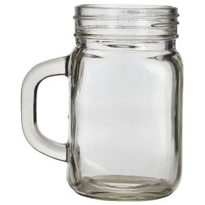 Genware Glass Mason Jar 43.5cl / 14.7oz QTY:12