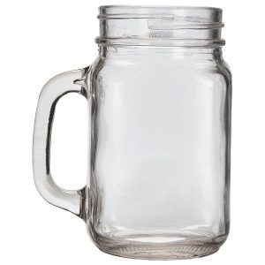 Genware Glass Mason Jar 64.5cl / 22.7oz QTY:6