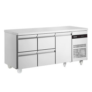 1 Door 4 Drawer 1/1 Gastronorm Counter 429L