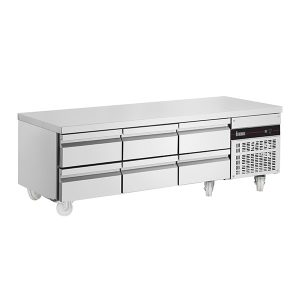 6 Drawer Low Height 620mm Snack Counter 246L