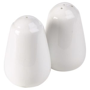 Genware Porcelain Salt Shaker 7cm/2.75″ QTY:6