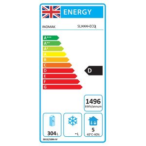 4 Door Slimline 600mm Depth Counter 479L