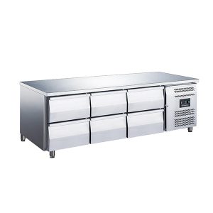 Blizzard 6 Drawer Low Height 650mm Snack Counter 317L