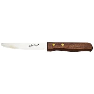 Steak Knife Large – Dark Wood Handle (Dozen)