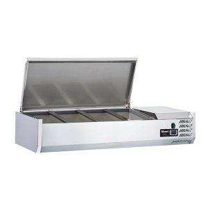Blizzard 1/3 Gastronorm Prep Top with Hinged Lid 1200mm(W)