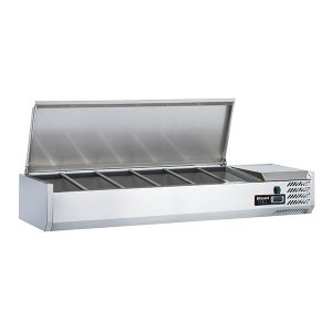 Blizzard 1/3 Gastronorm Prep Top with Hinged Lid 1500mm(W)