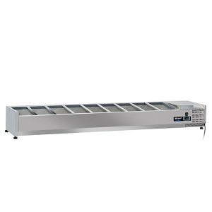 Blizzard 1/3 Gastronorm Prep Top with Hinged Lid 2000mm(W)