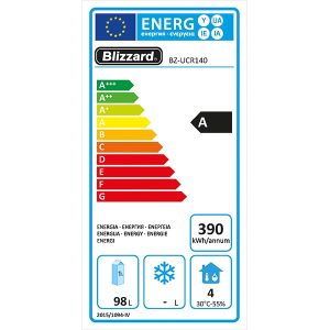 Blizzard Under Counter Stainless Steel Refrigerator 145L