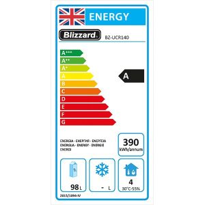 Blizzard Under Counter Stainless Steel Refrigerator 145L
